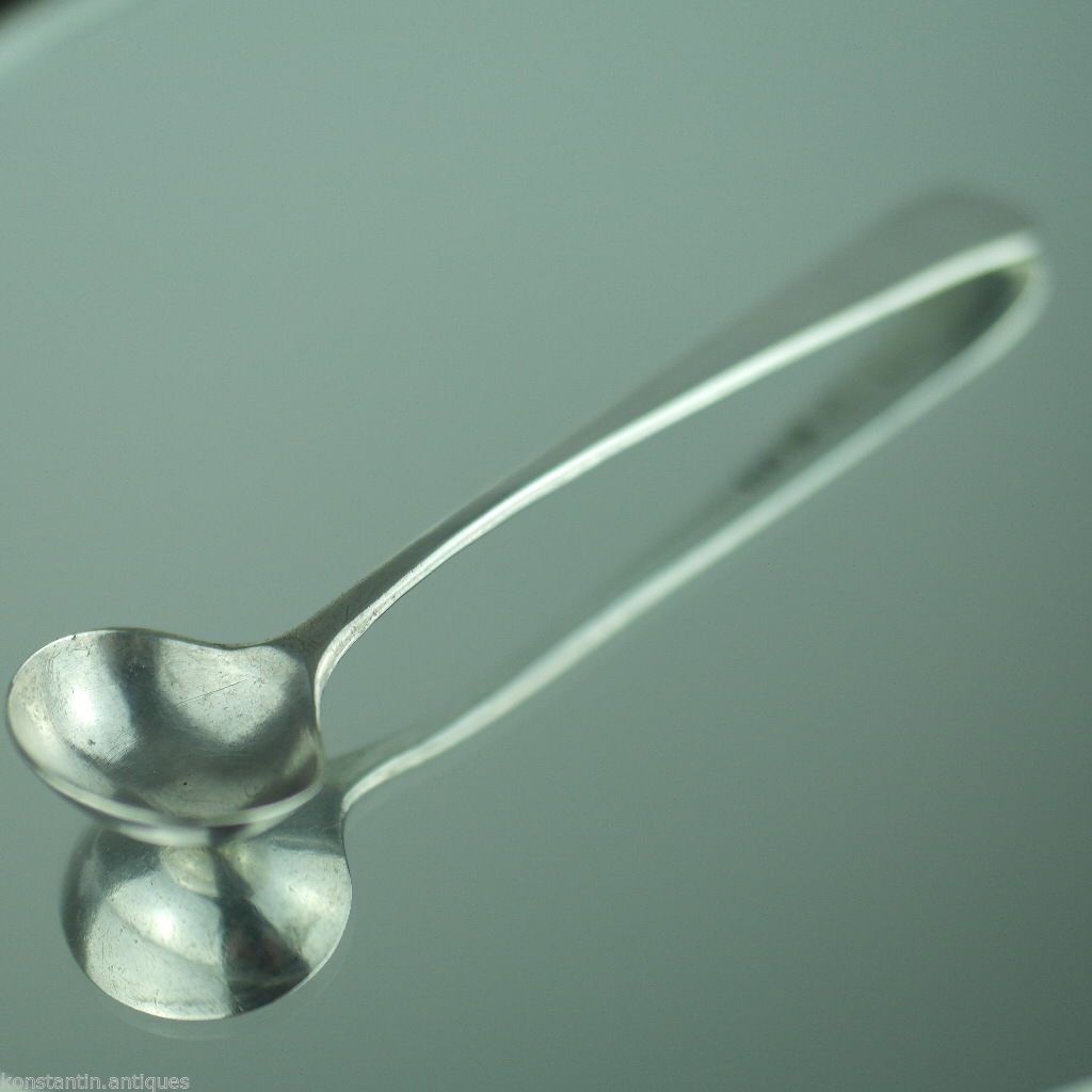 Cuchara antigua de plata de ley de 1800 Londres Thomas Wallis Duty Imperio Británico
