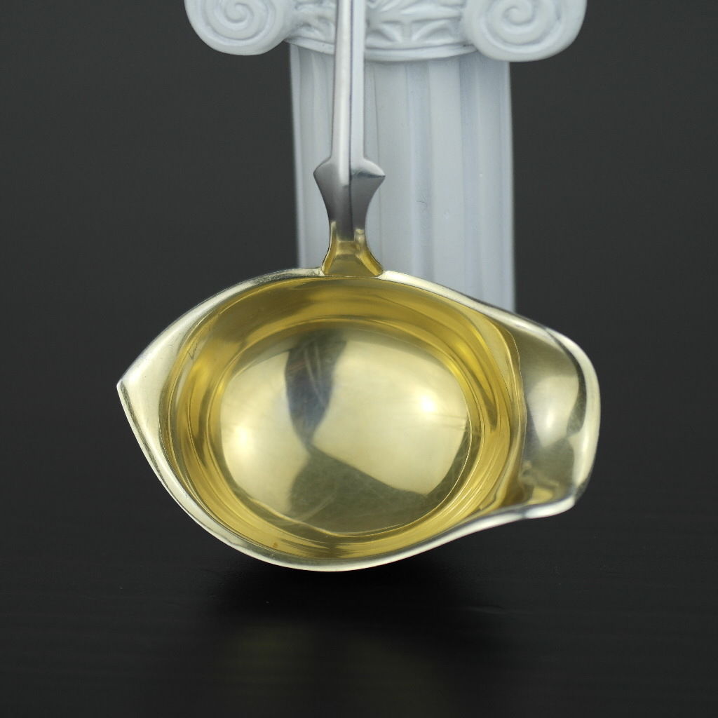 Vintage 1957 cucharón chapado en oro de plata maciza Finlandia