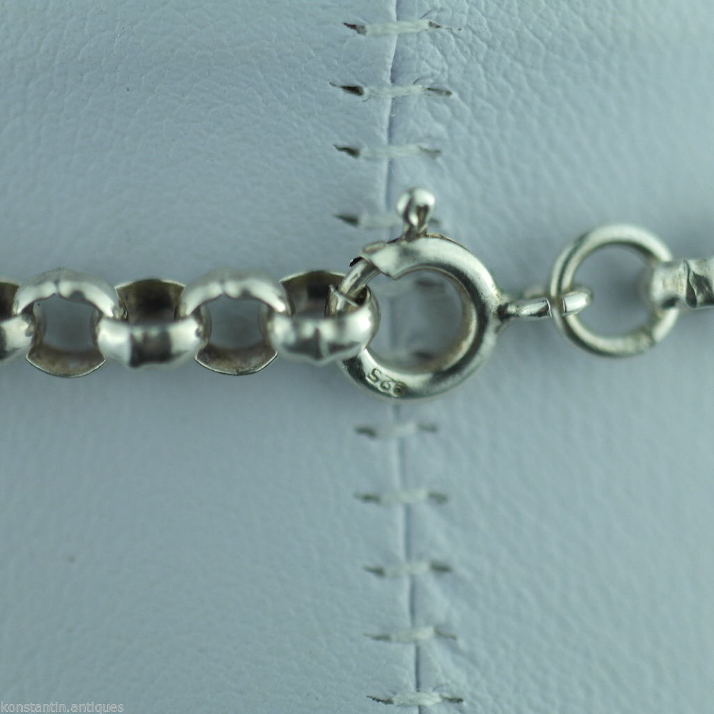 Vintage 1977 sterling silver bar pendant on chain Sheffield England