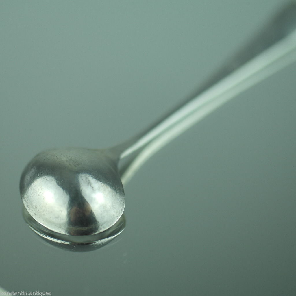 Cuchara antigua de plata de ley de 1800 Londres Thomas Wallis Duty Imperio Británico