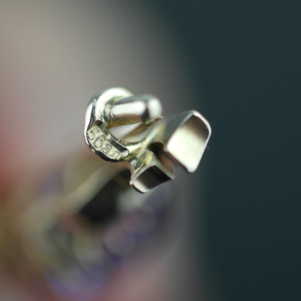 Antique 4.30ct Siberian Amethyst 14ct gold pin brooch 56 Russian Empire