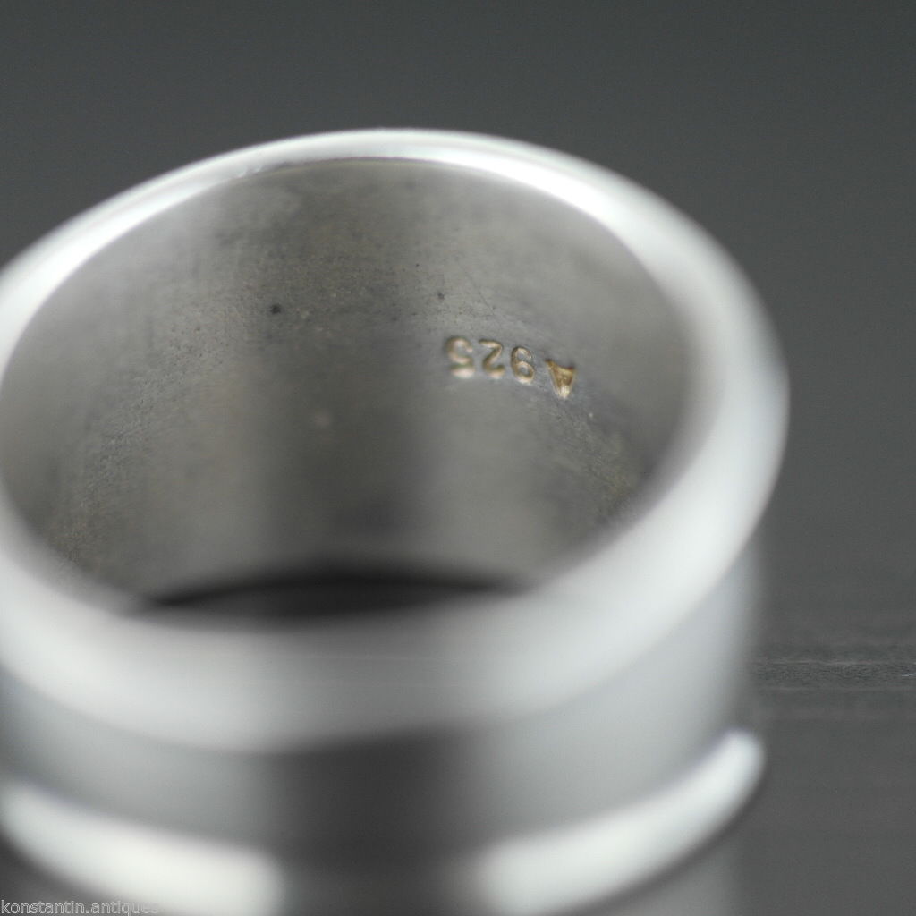 Vintage Scandinavian style sterling silver ring