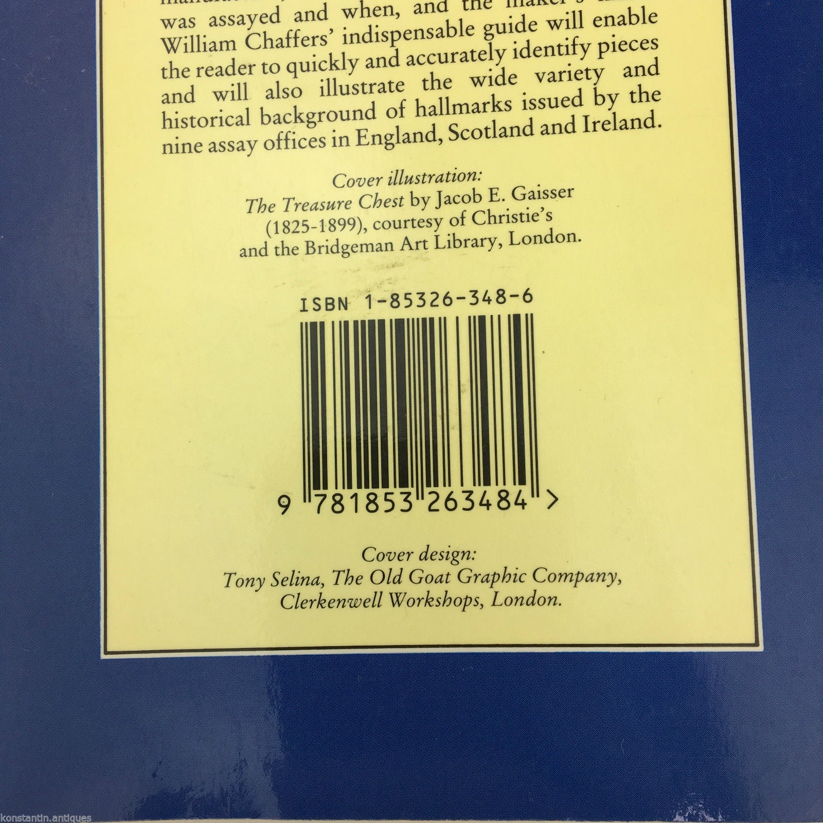 Guide Concise Hallmarks on Gold & Silver by William Chaffers edition 1994