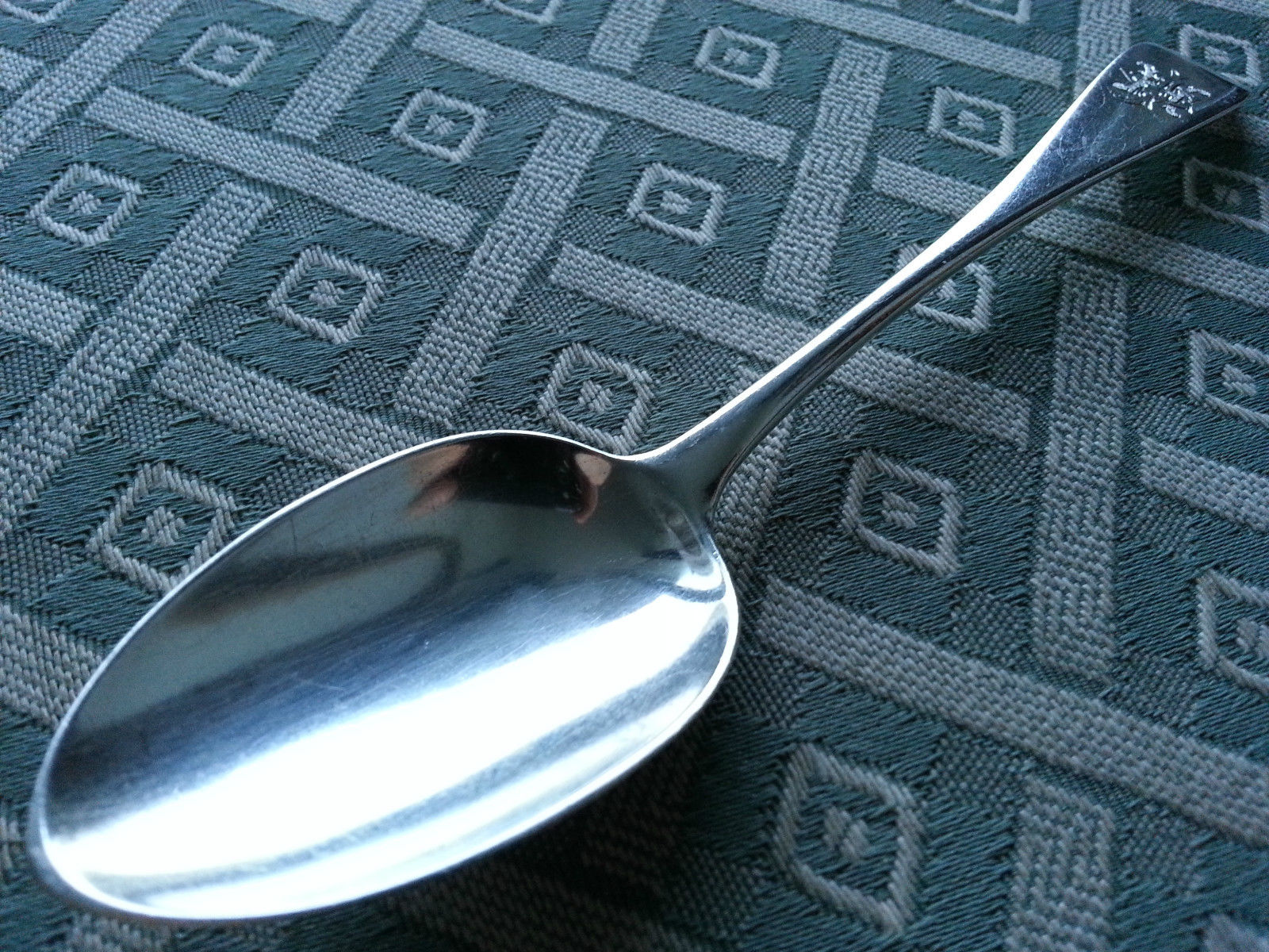 Antigua cuchara de plata de ley de 1894 Imperio Británico raro Londres 