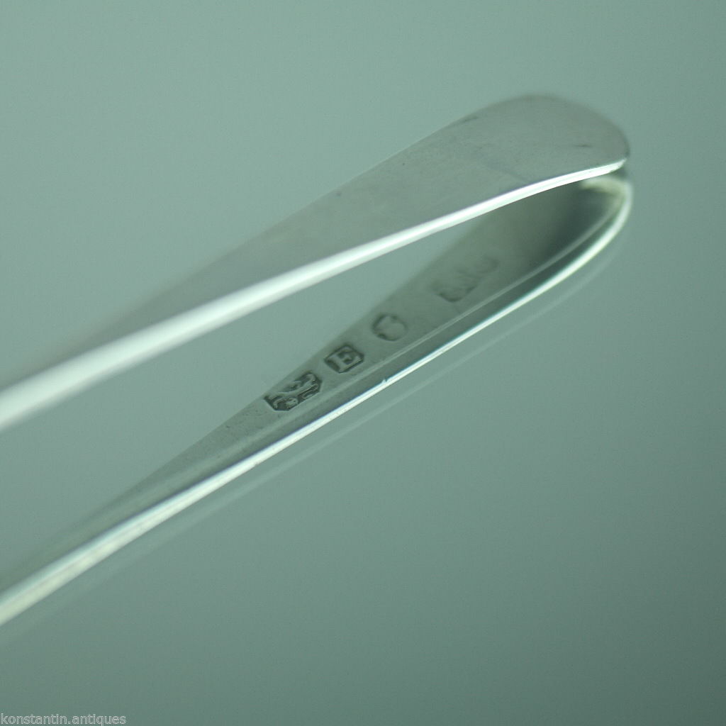 Cuchara antigua de plata de ley de 1800 Londres Thomas Wallis Duty Imperio Británico