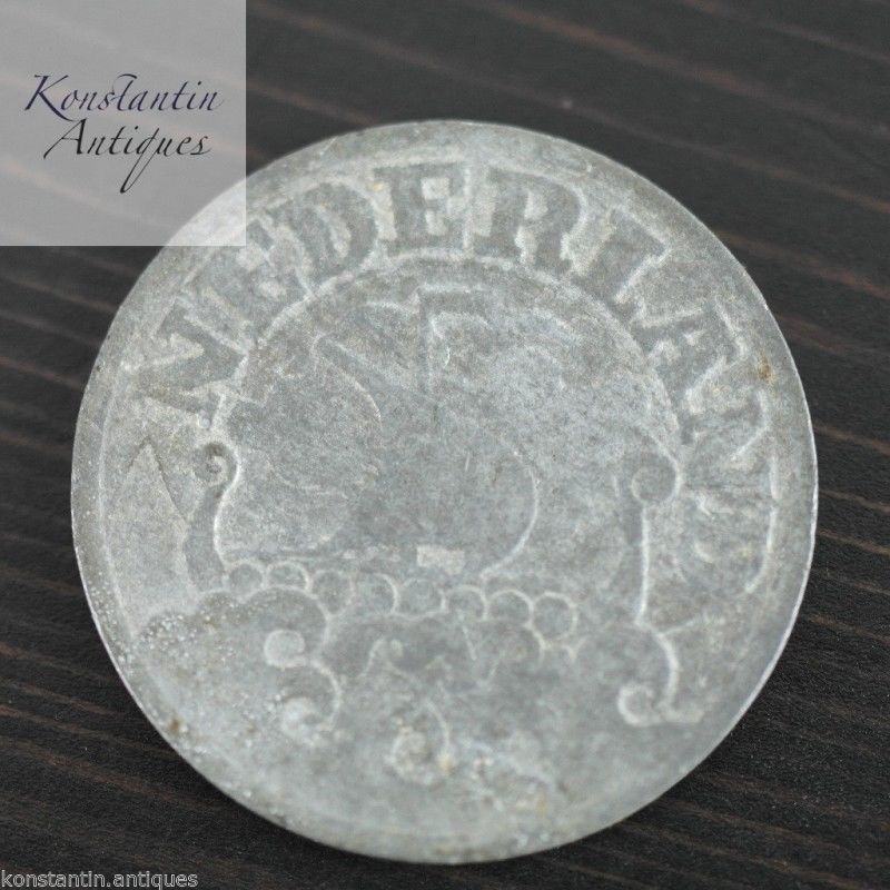Vintage 1941 coin 25 cents Netherlands old gift