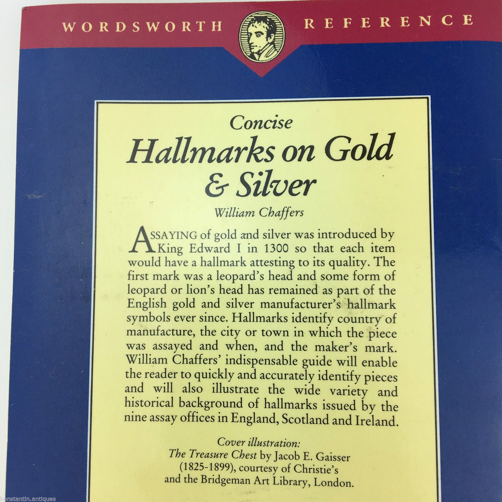 Guide Concise Hallmarks on Gold & Silver by William Chaffers edition 1994