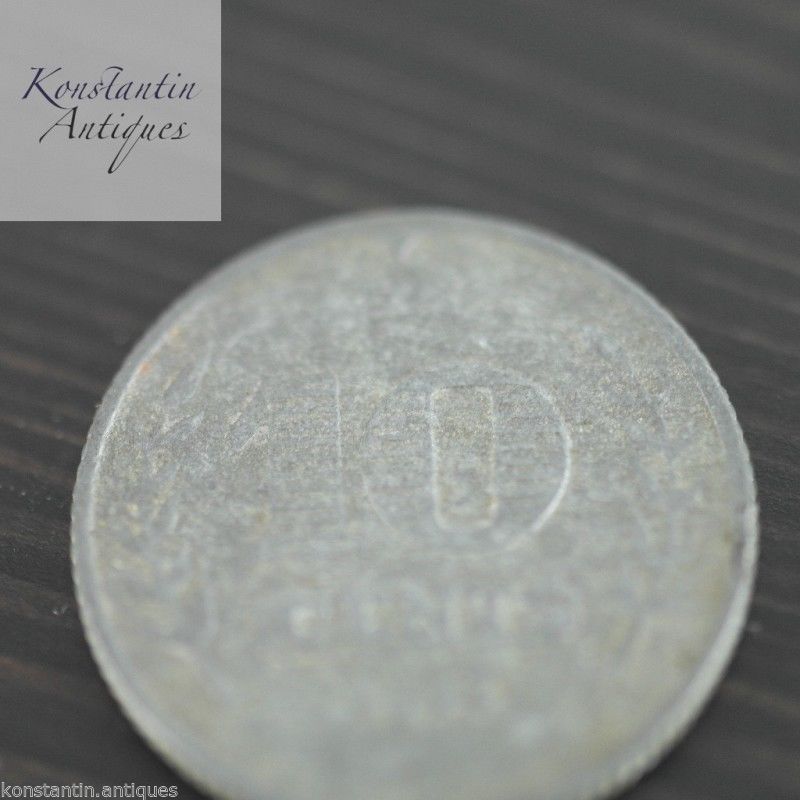 Vintage 1942 moneda 10 centavos Holanda gran regalo antiguo