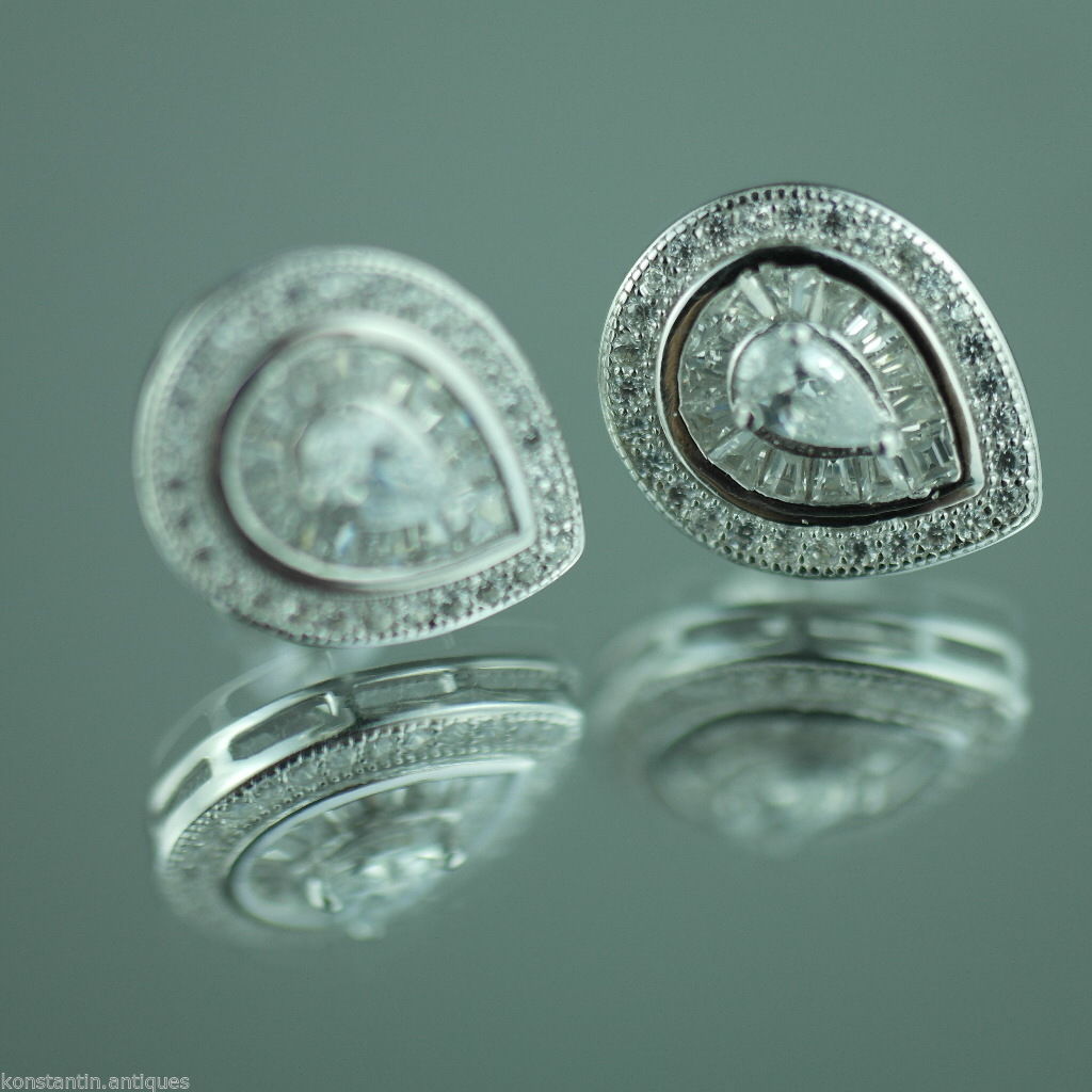 Simply Fine-Ohrringe aus Sterlingsilber mit kubischen Zirkonia-Steinen