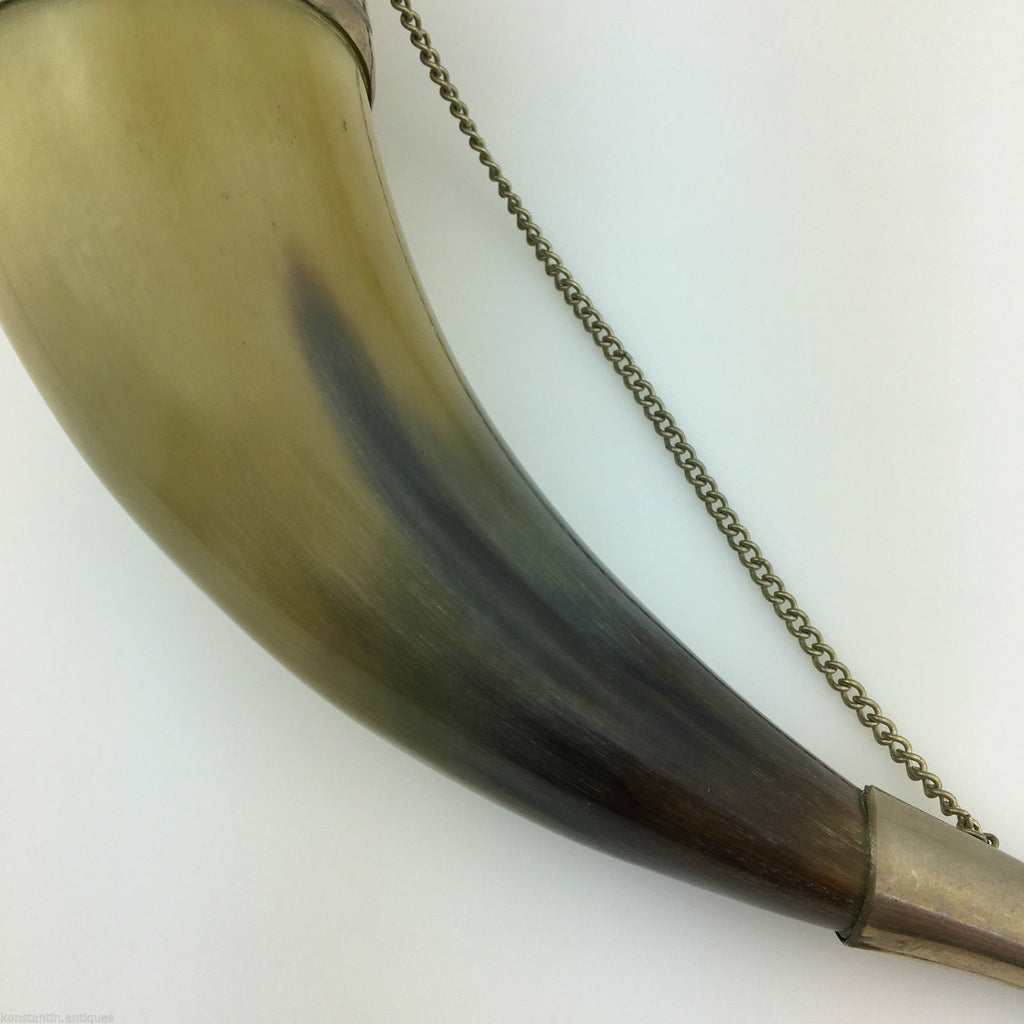 Vintage Kaukasischer Trinkhornbecher für Wein, Wodka, Cognac 