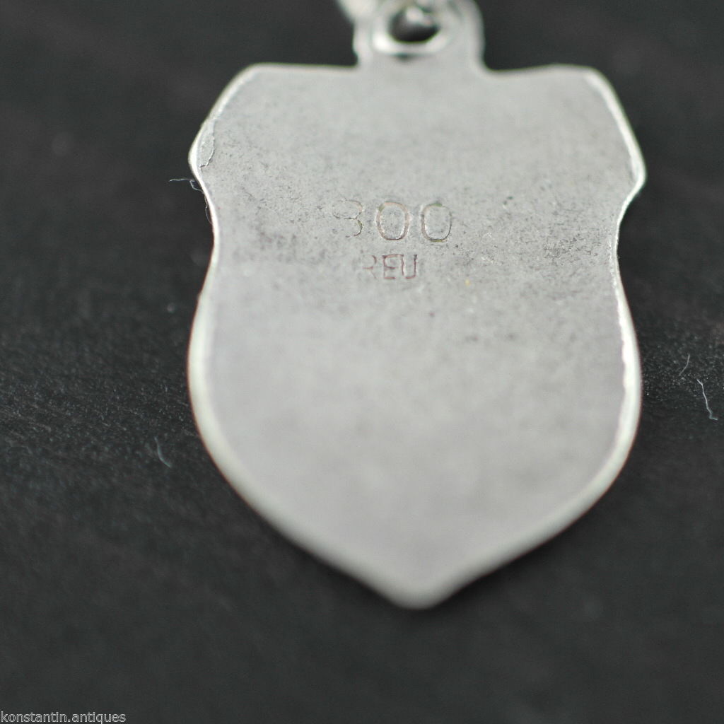 Vintage Roma enamel 800 REU silver charm pendant Rome Italy
