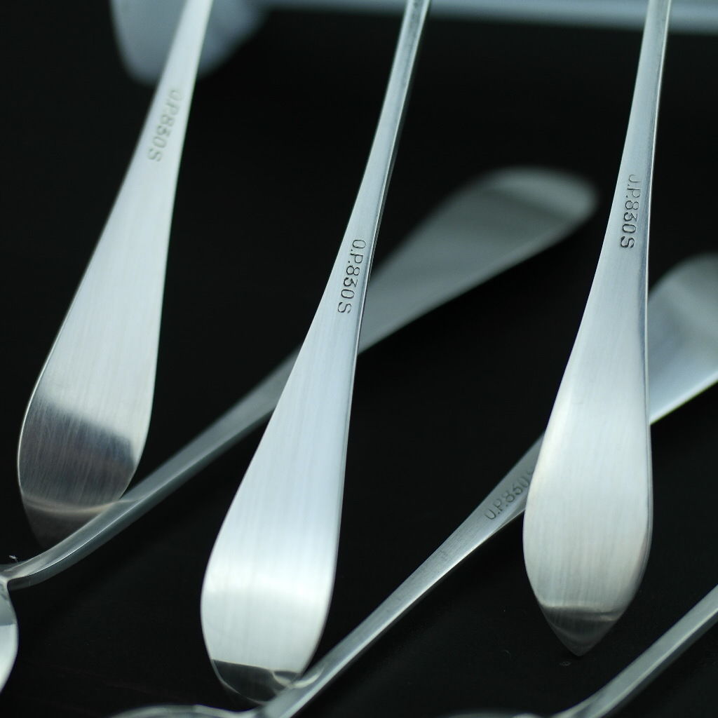 Antique set of six solid silver spoons 830s Scandinavian style Norway