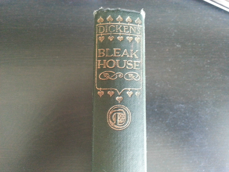 Antique 1907 book by Charles Dickens "Bleak House" London British Empire