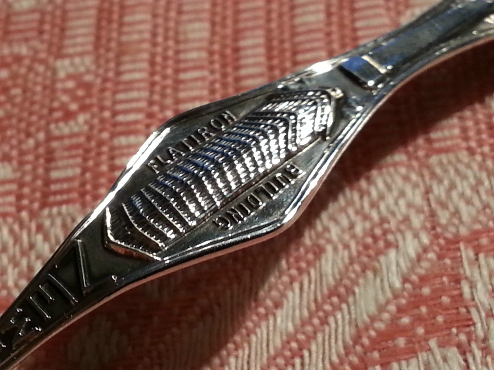 Cuchara antigua de plata de ley del siglo XX Nueva York EE.UU. Paye Baker MFG co