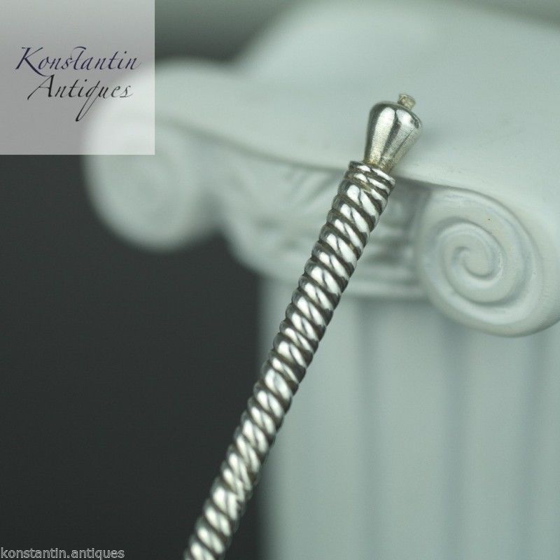 Antigua cuchara de plata maciza de 1894 Imperio Ruso 84 Té Café