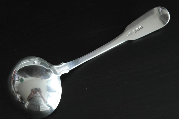 Antique 1816 sterling silver ladle duty British Empire of George 19thC