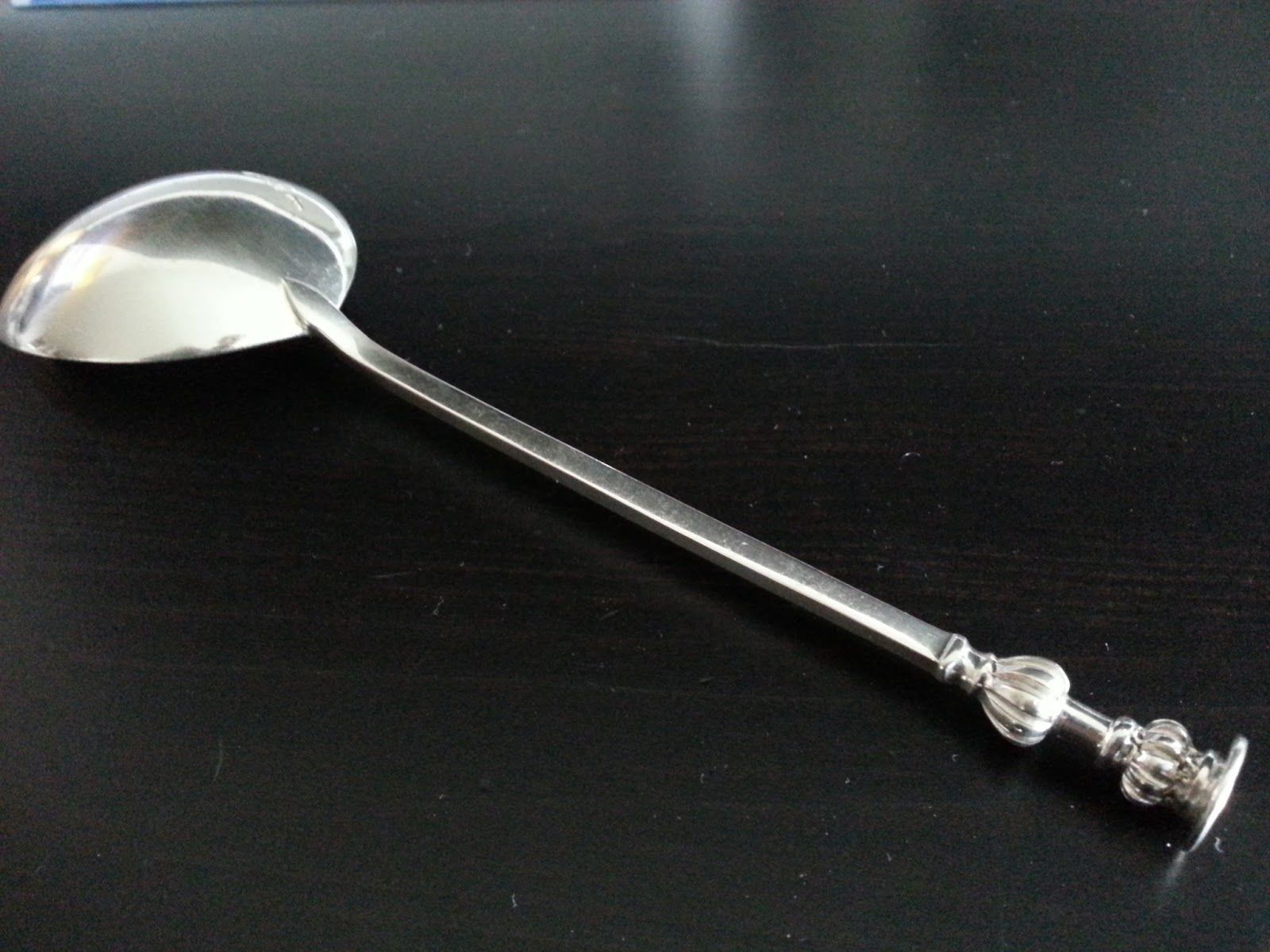 Cuchara antigua de plata de ley de 1932 de William Fearn London