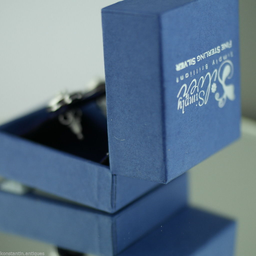 Simply Fine sterling silver earrings with Cubic Zirconia stones