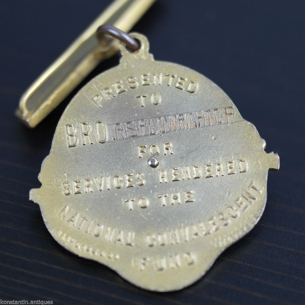 Enamel Medal *RAOB* GLE NATIONAL CONVALESCENT FUND great gift