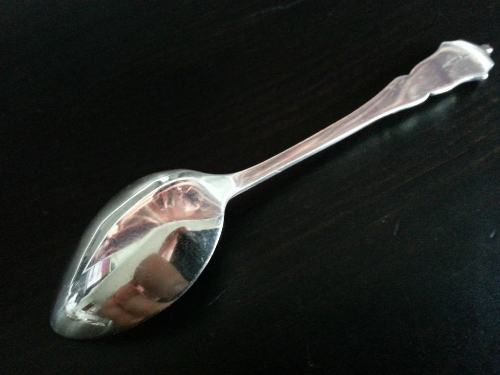 Antiker Emaille-Löffel aus Sterlingsilber, Montreal, Kanada