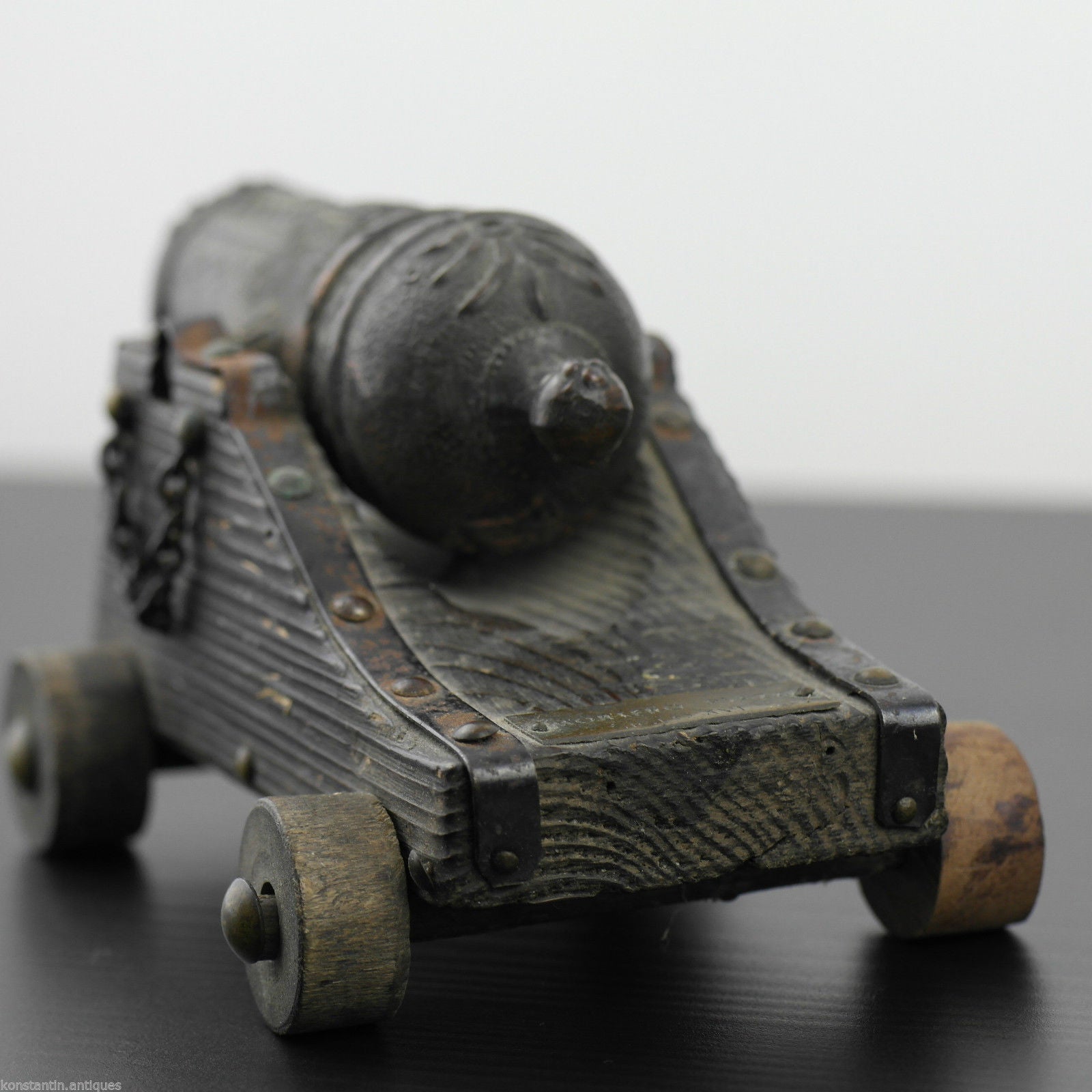 Vintage model Antique cannon statue 269.7 g Canon Marina Espanola Siglo XVI gift