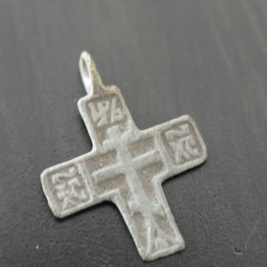 Antique solid cross Russian Empire Orthodox old Believers