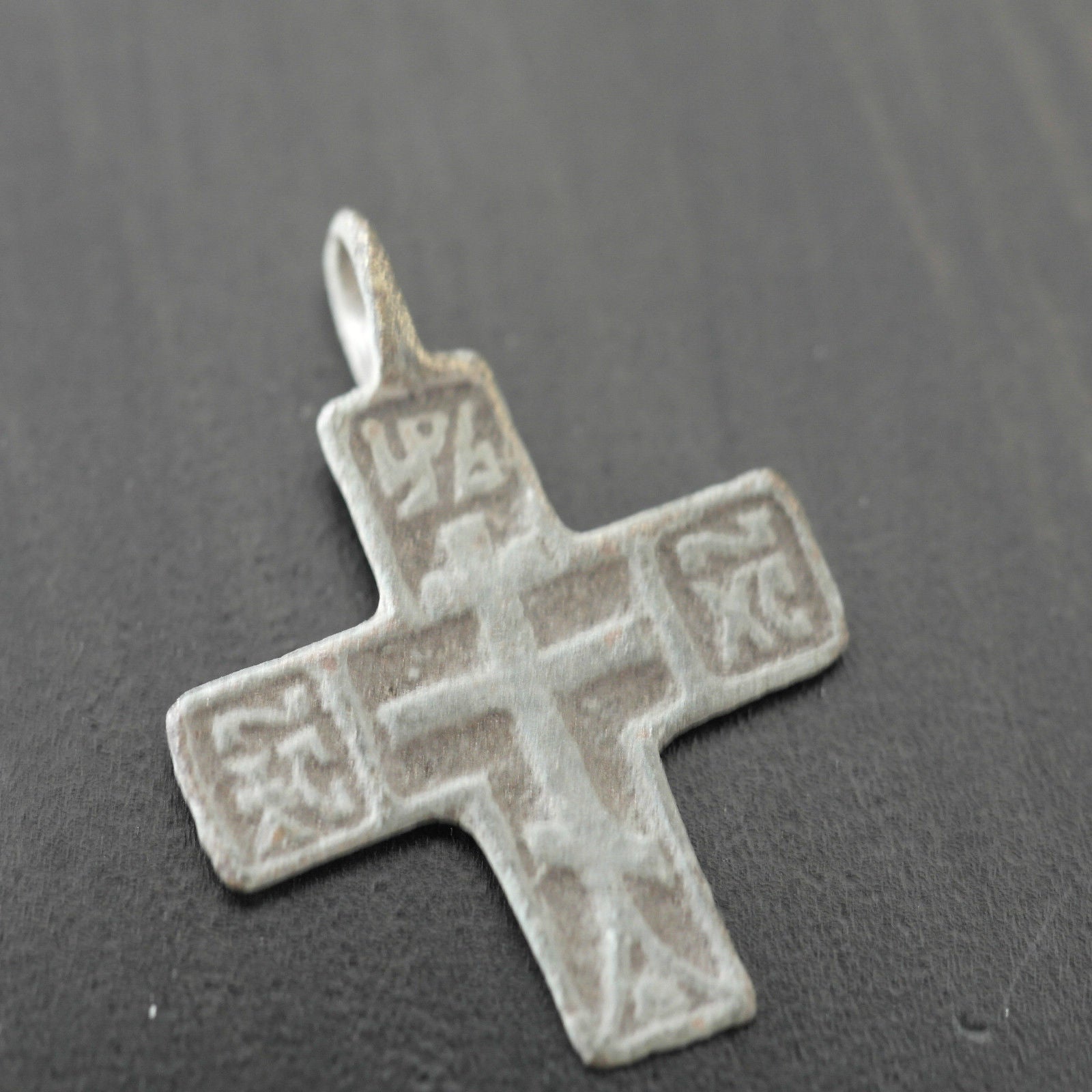 Cruz sólida antigua Imperio ruso Viejos creyentes ortodoxos