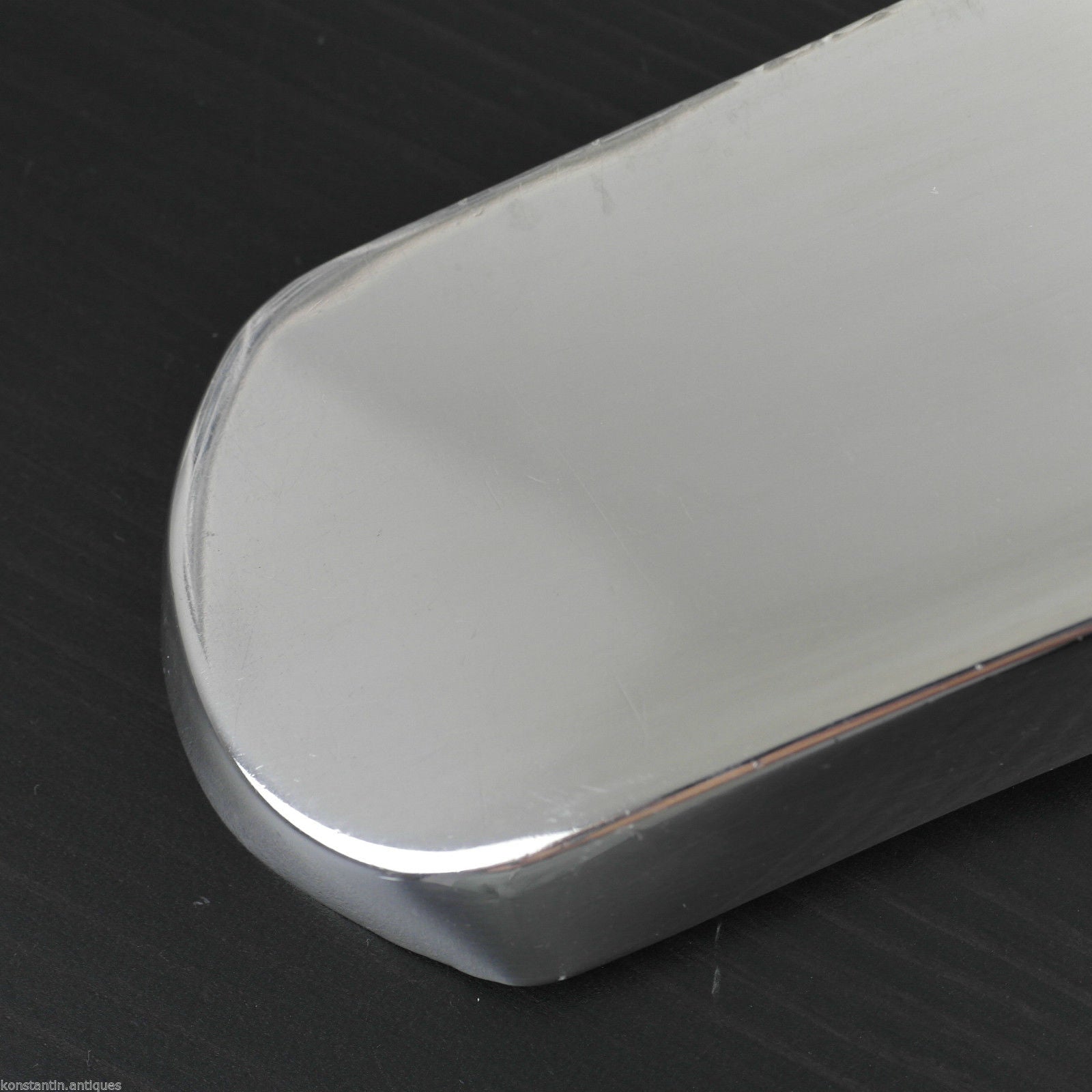 Bandeja de migas antigua y enorme de plata maciza de Sheffield