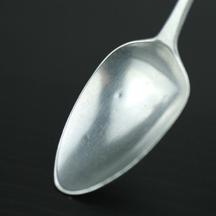 Georgian 1822 solid silver spoon London maker William Bateman DAM sterling duty