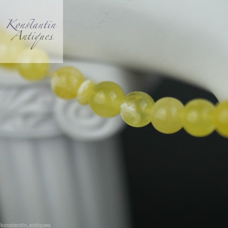 Cuentas auténticas de ámbar báltico, Rosario islámico Tasbih de 9mm, yema de huevo blanca