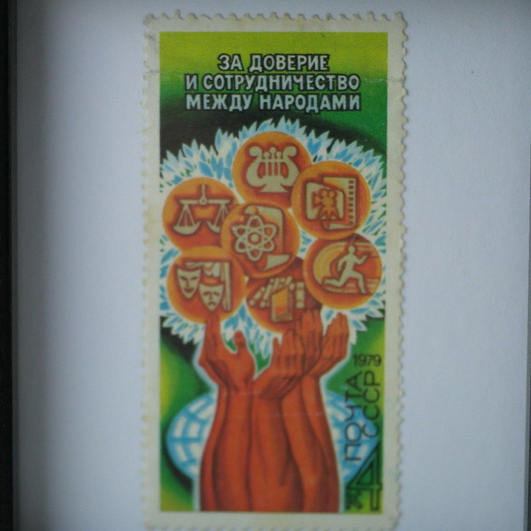 Original USSR post office Stamp wall interior decor