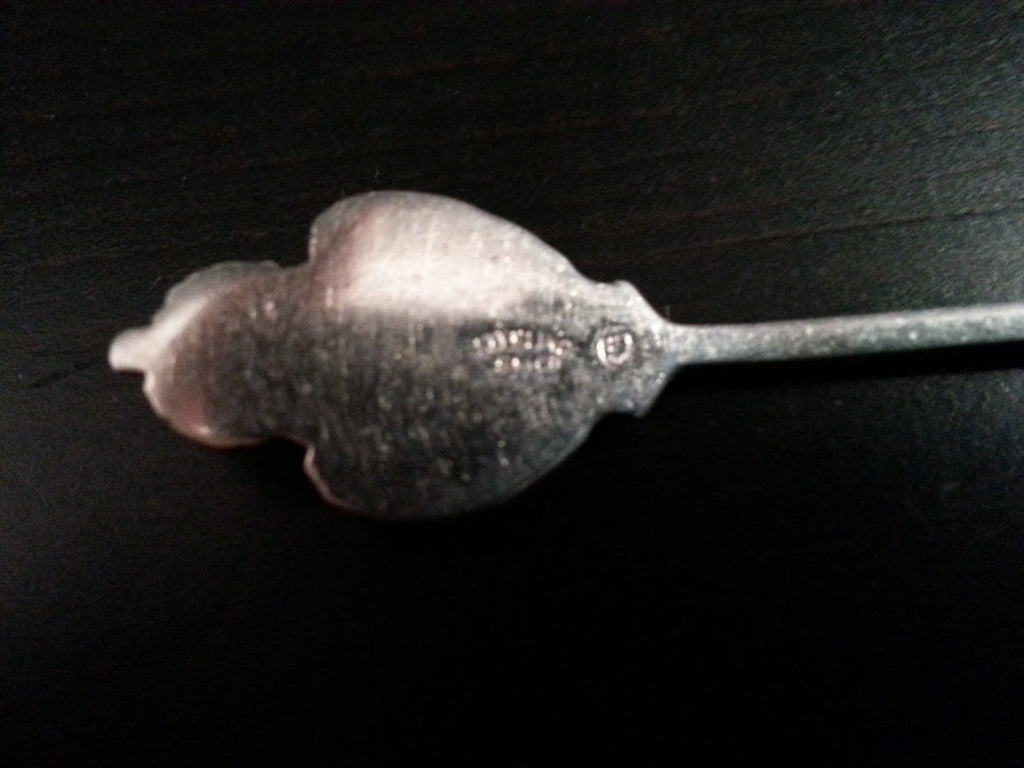 Antiker Emaille-Löffel aus Sterlingsilber von Hamilton BMco Canada