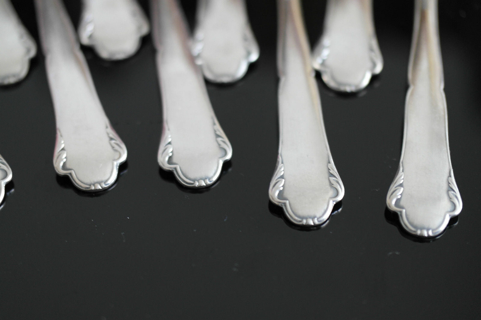 Juego de doce cucharas de plata maciza bañada en oro antiguo WMF Alemán