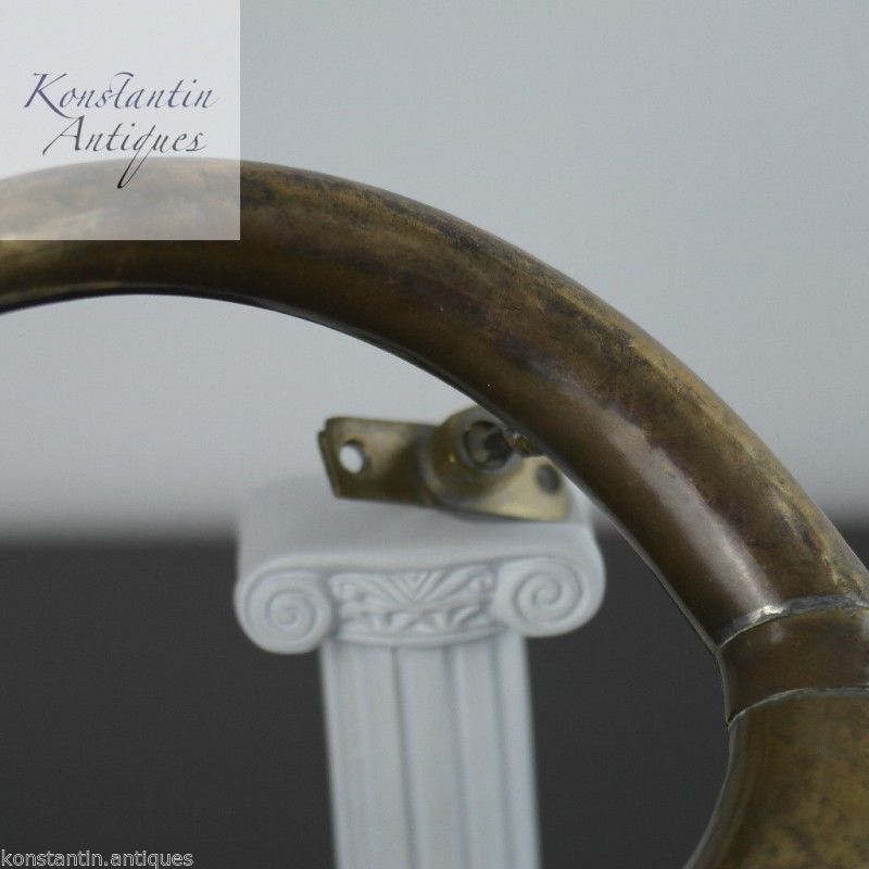 Antique 20thC brass car horn solid sound from British Empire