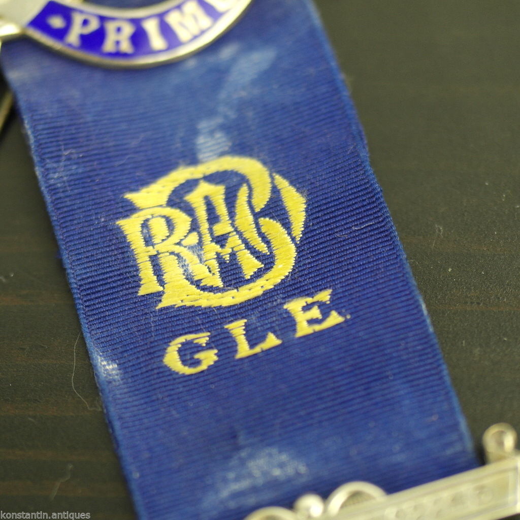 Antigua Medalla de plata maciza de 1938 RAOB Justicia Verdad Filantropía 2243