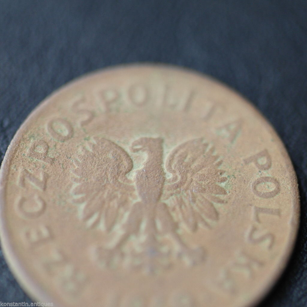 Vintage 1949 coin 50 grosze President Bolesław Bierut of Republic of Poland 20th