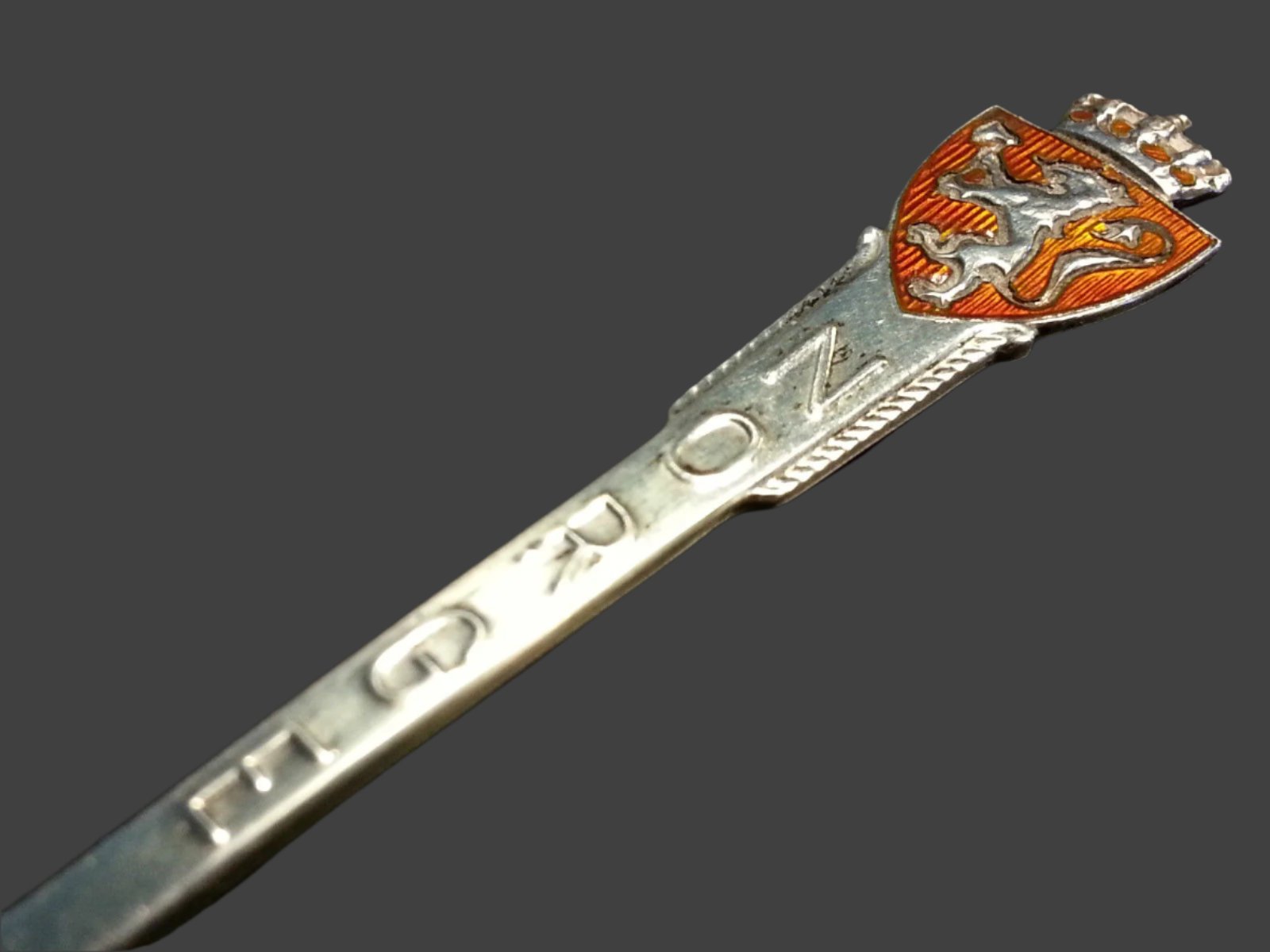 Cuchara esmaltada de plata de ley Anique Noruega de Aksel Holmes Norge