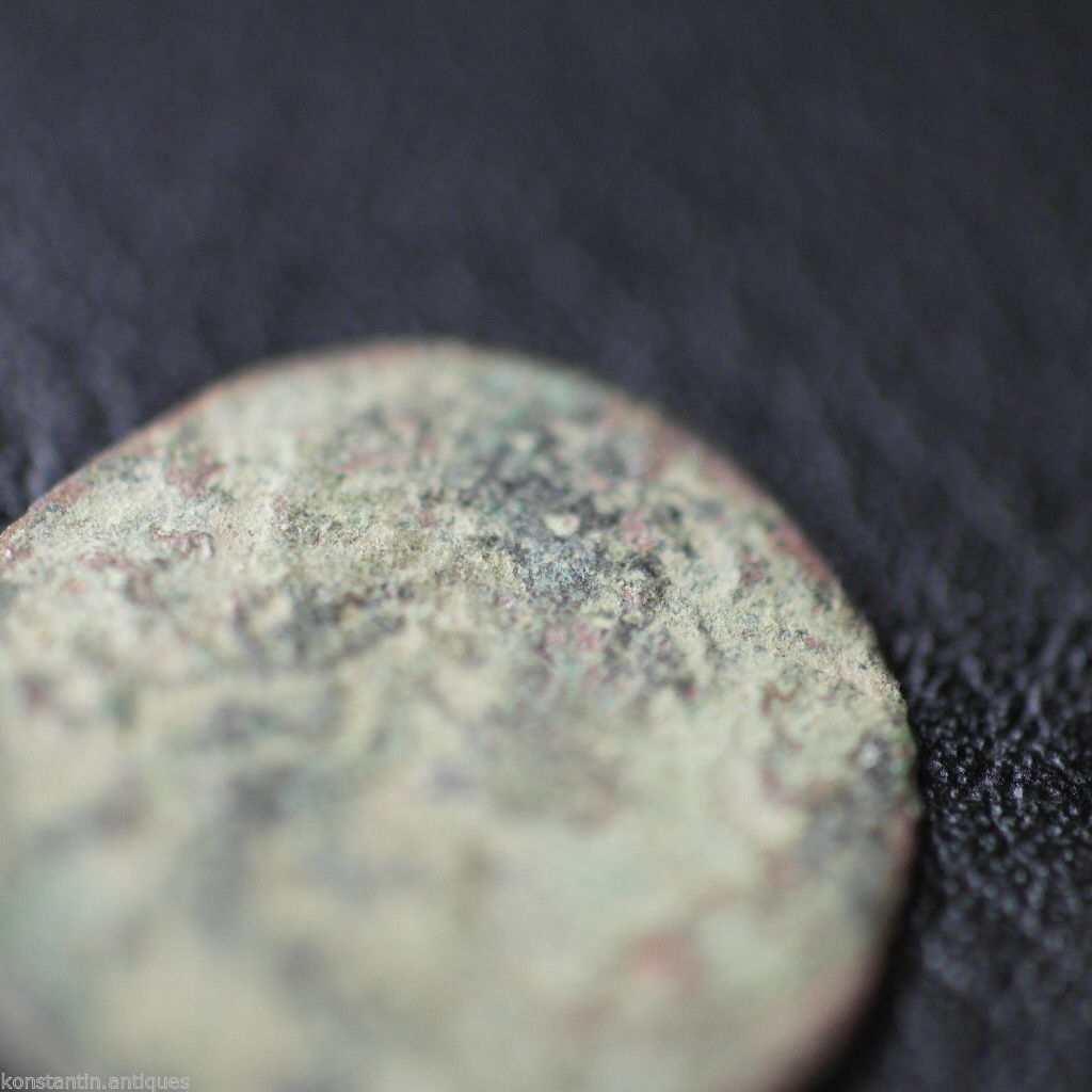 Moneda antigua de 1665 1 chelín Juan II Casimiro Vasa Gran Ducado de Lituania siglo XVII