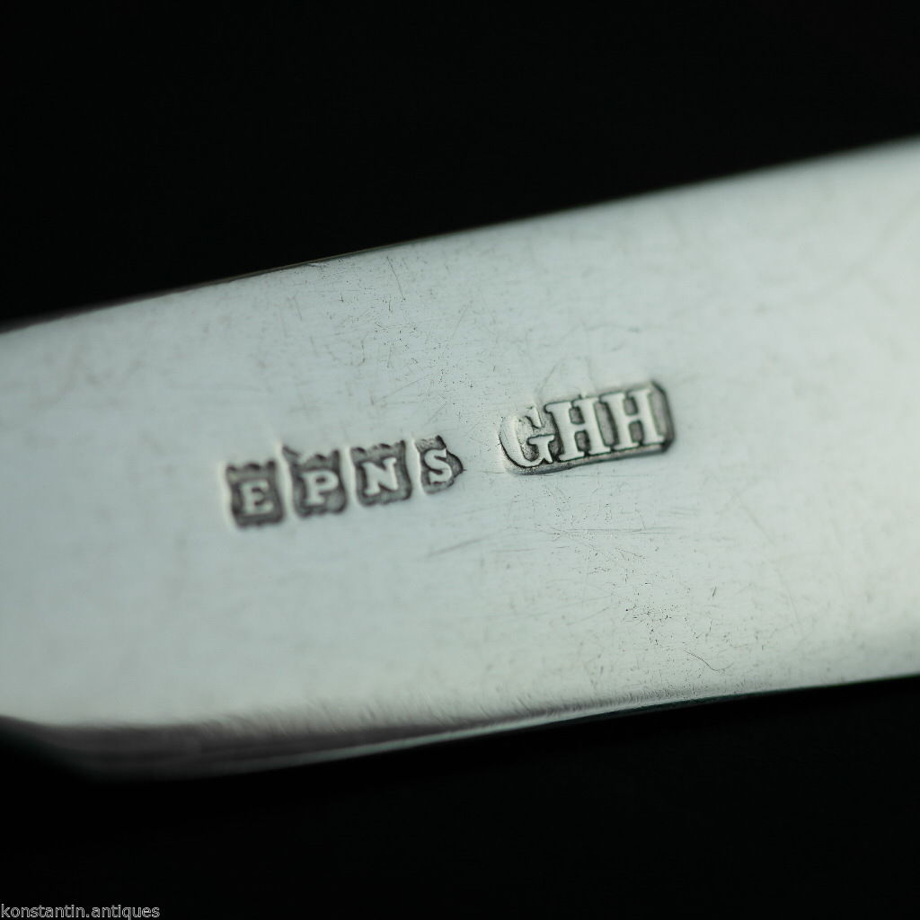 Antikes, versilbertes Messer mit Perlmutt- und Perlmuttgriff, britisches Empire