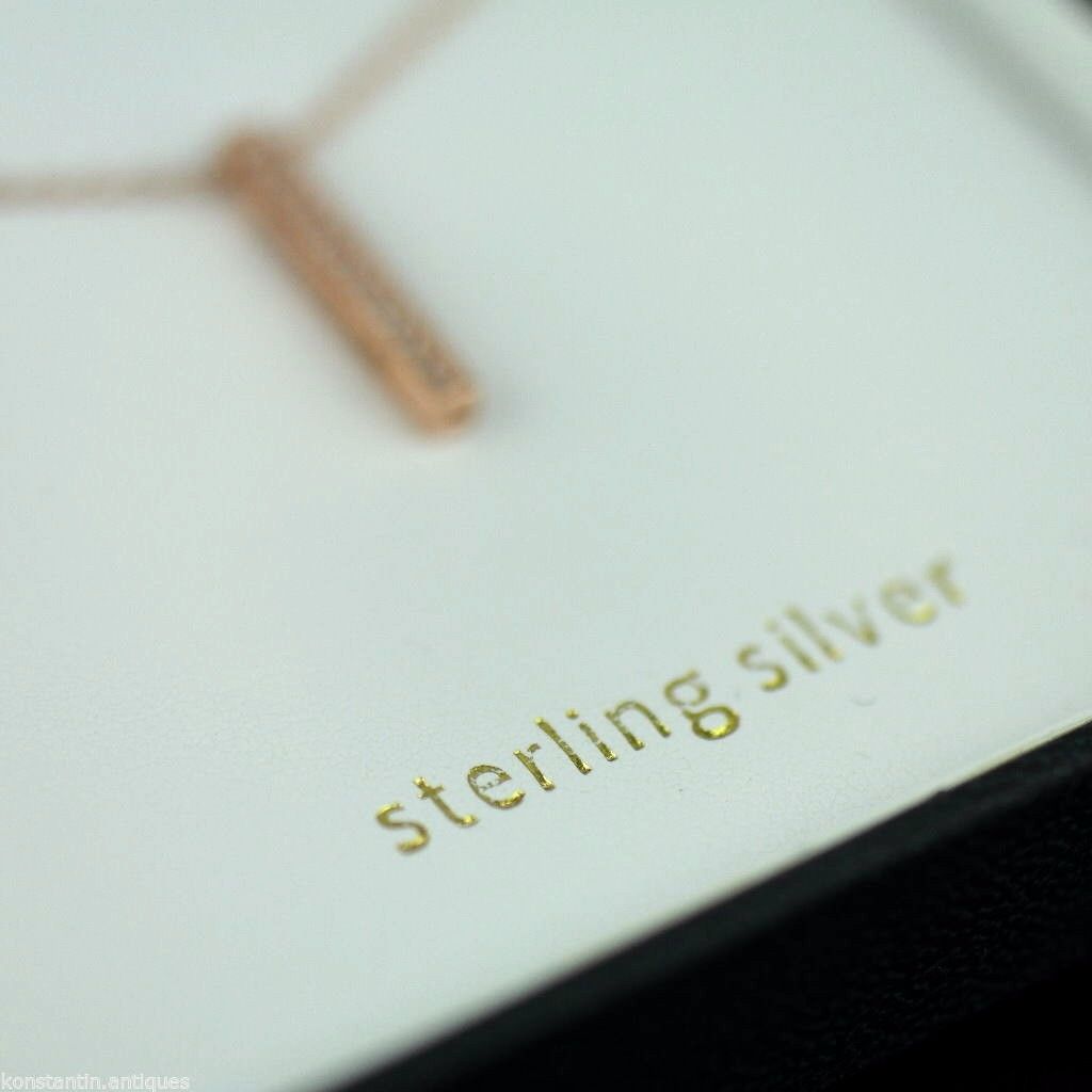 Gold Over Sterling silver Clear stone pendant on chain Stella Picciotto Verona
