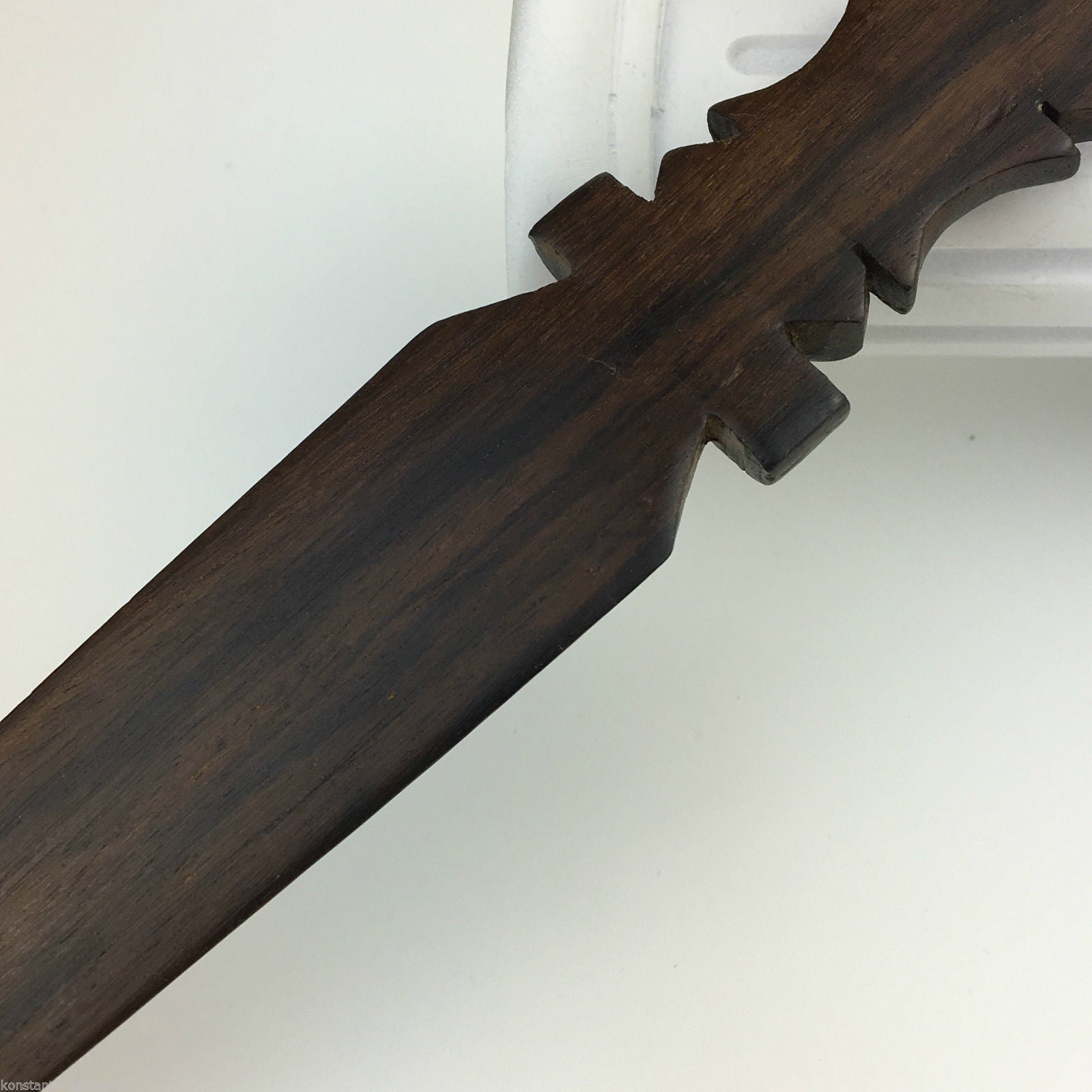 Vintage African solid wood hand carved letter opener / page turner