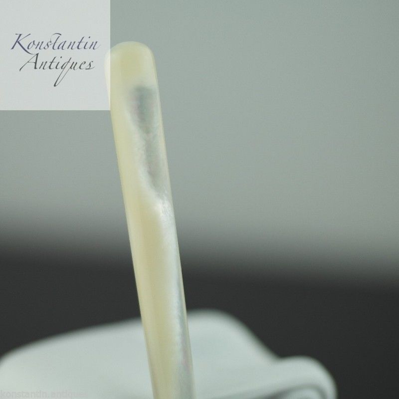 Antiker Brieföffner aus Sterlingsilber aus dem Jahr 1910 mit Perlmutt-MOP-Griff