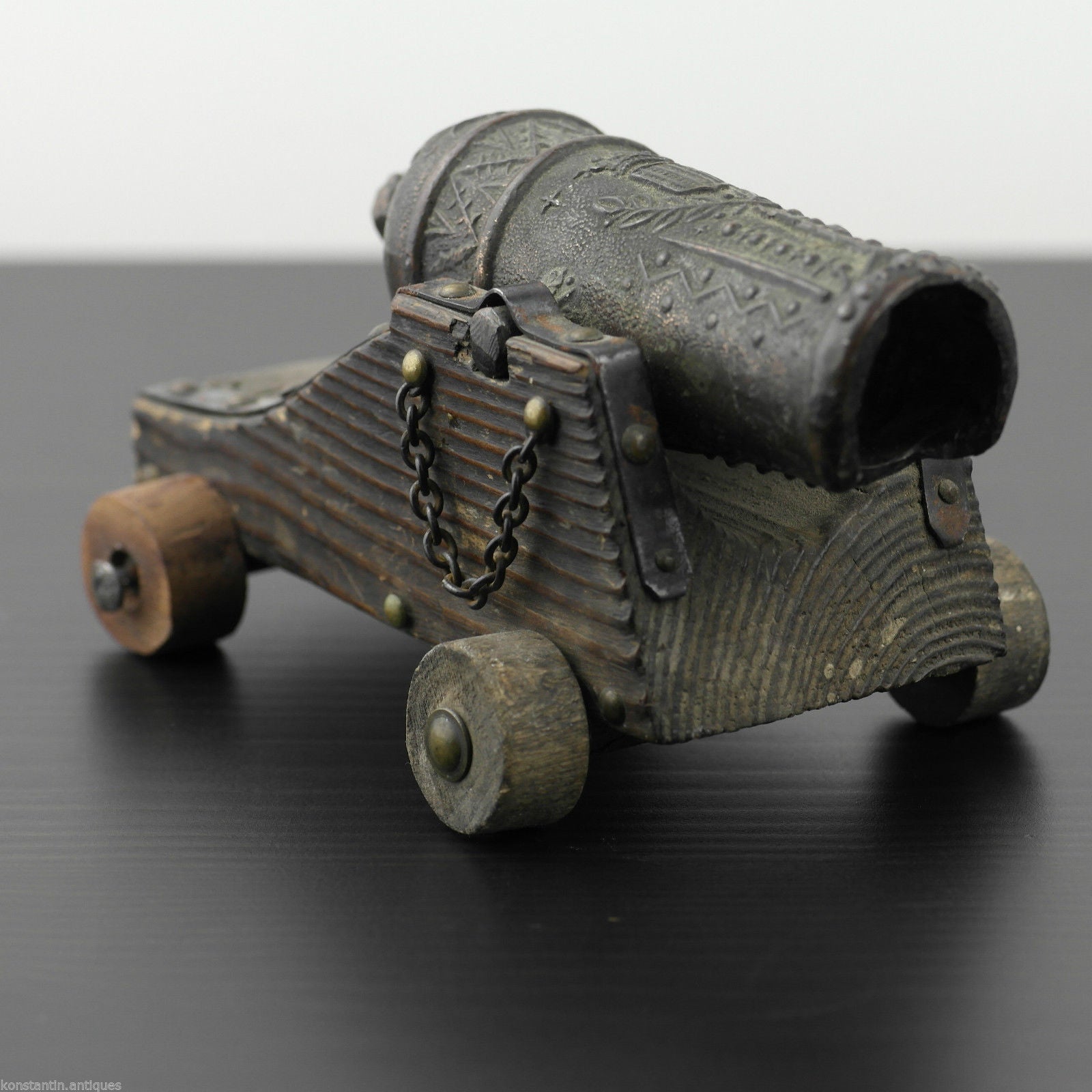 Vintage model Antique cannon statue 269.7 g Canon Marina Espanola Siglo XVI gift