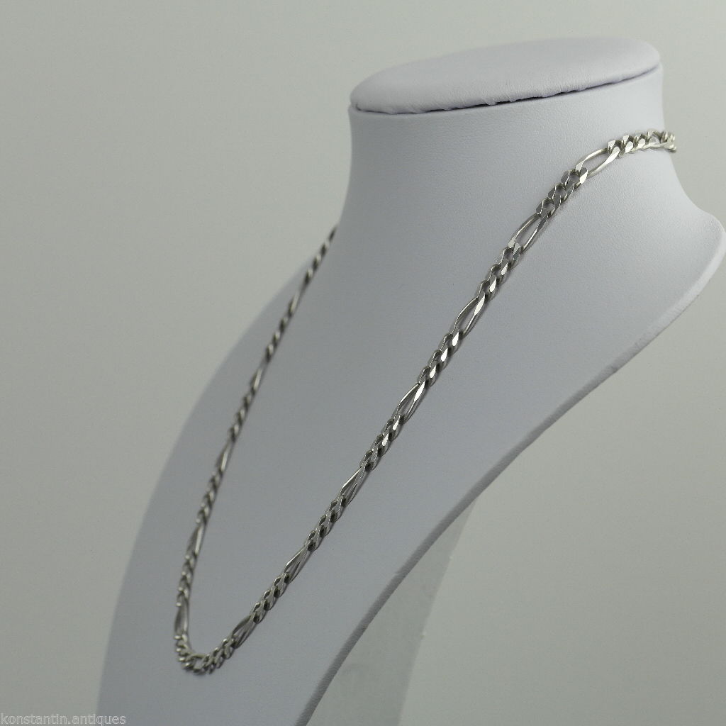 Cadena de cuello de collar de plata de ley vintage de 5 mm hecha en Italia 925