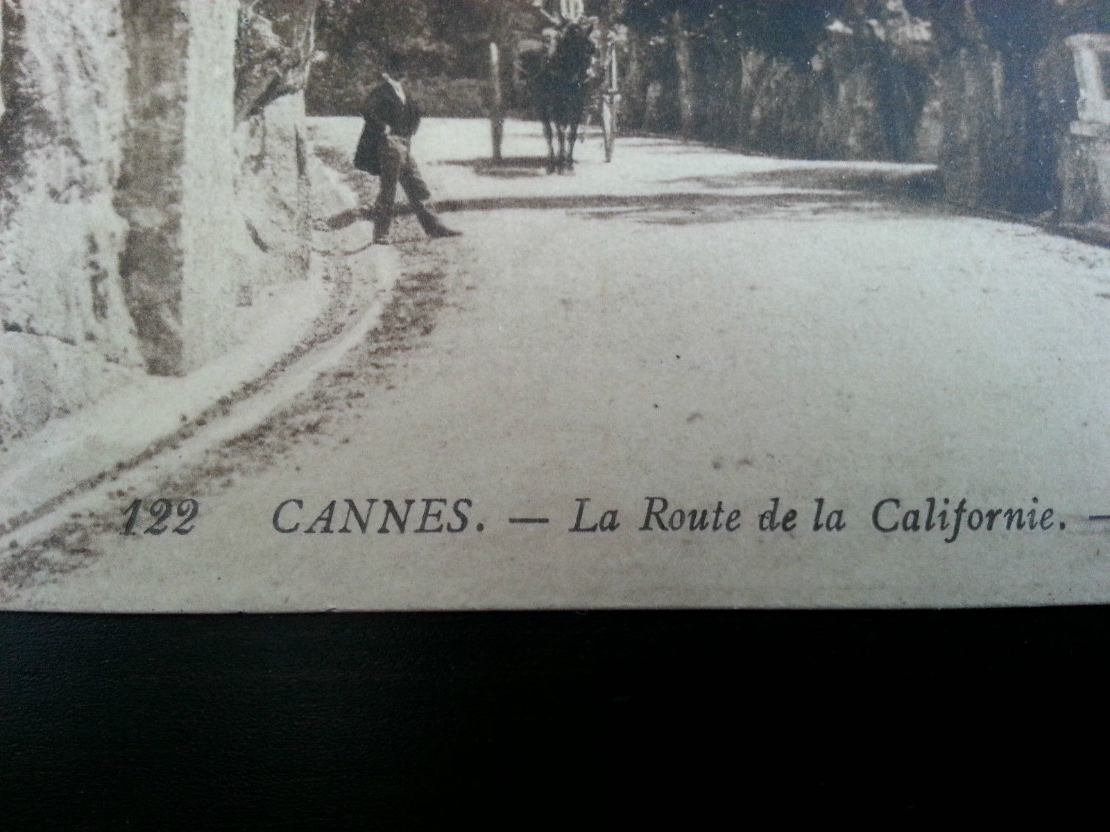 Antique France postcard 122 Cannes La Route de la Californie LL Carte Postale