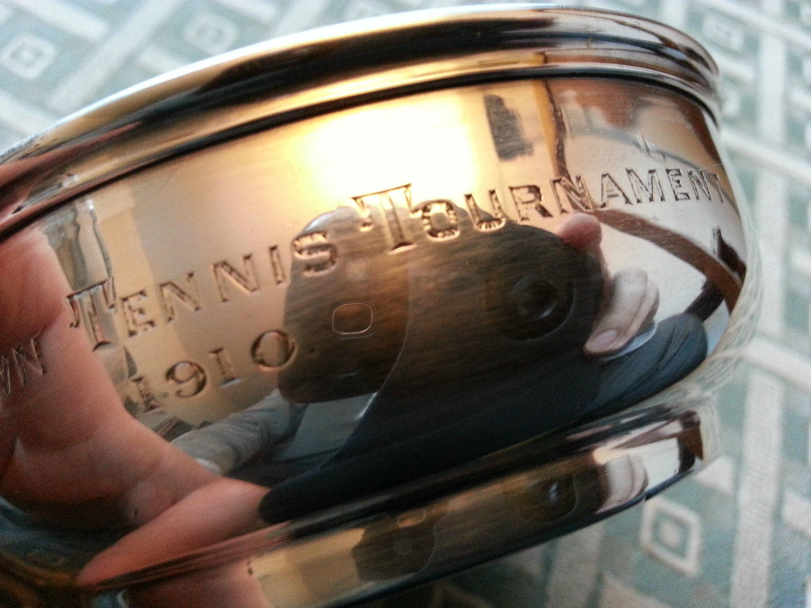 Antique 1904 sterling silver bowl British Empire Chester Robert Pringle and Sons