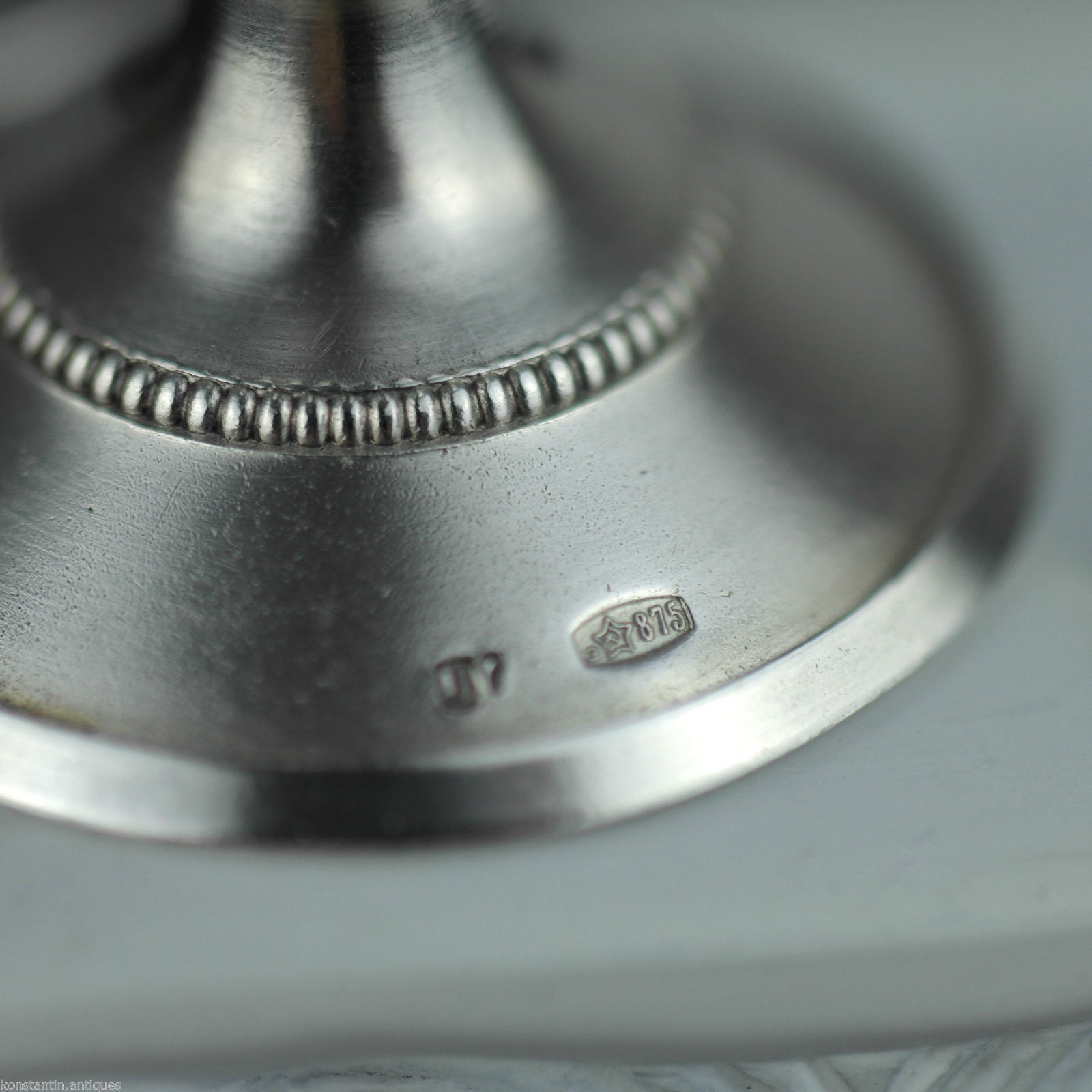 Antique style 20thC solid silver gold plated cup Estonia USSR