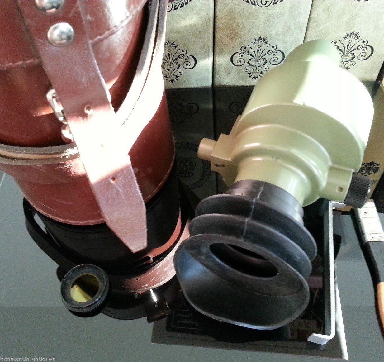 Alcance de visión monocular vintage ZRAK M-59 excedente genuino