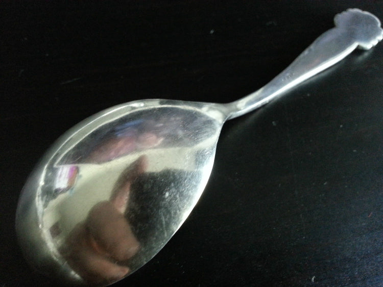 Vintage solid silver spoons Italy eagle 900 Sterling great gift