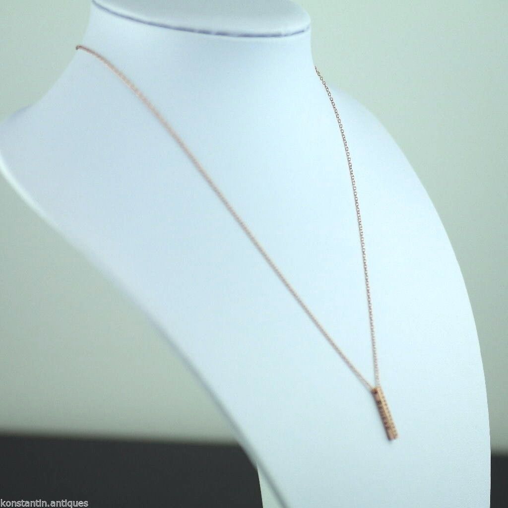 Gold Over Sterling silver Clear stone pendant on chain Stella Picciotto Verona